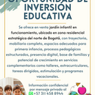 Jardín infantil en funcionamiento